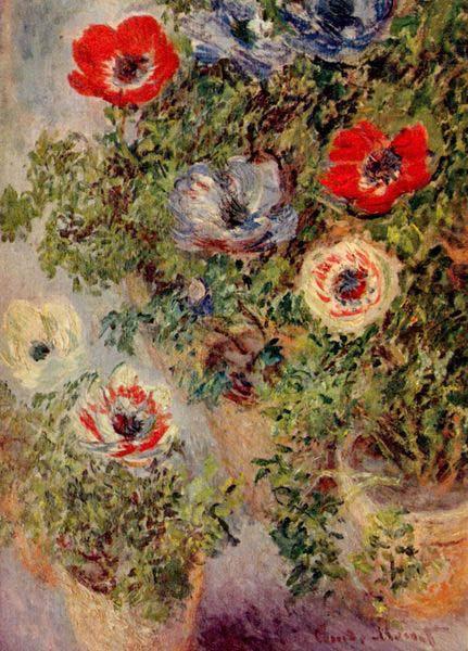 Claude Monet Still Life with Anemones